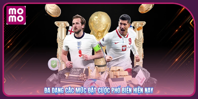 Đa dạng các mức đặt cược phổ biến hiện nay